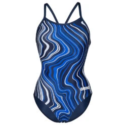 Arena Women's Lightdrop Back Marbled - Badeanzug -Wassersportgeschäft arena womens lightdrop back marbled badeanzug 1