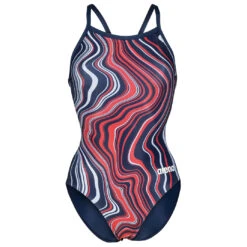 Arena Women's Lightdrop Back Marbled - Badeanzug -Wassersportgeschäft arena womens lightdrop back marbled badeanzug 2