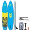 10'2 Groms Pack With 3-Piece Fiberglass Paddle - SUP-Set -Wassersportgeschäft indiana 102 groms pack with 3 piece fiberglass paddle sup set