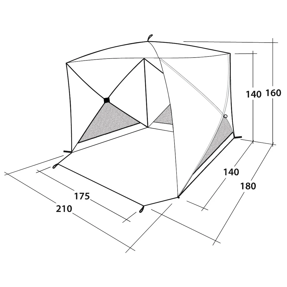 Outwell Beach Shelter Compton - Strandmuschel 4 Outwell Beach Shelter Compton - Strandmuschel – Bild 2