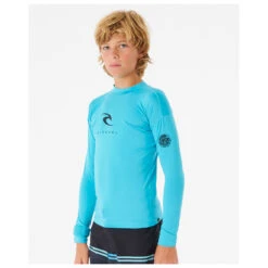 Rip Curl Boy's Corps L/S Rash Vest - Lycra -Wassersportgeschäft rip curl boys corps l s rash vest lycra detail 3