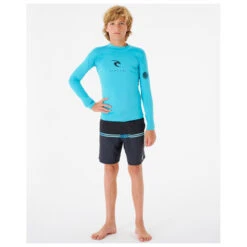 Rip Curl Boy's Corps L/S Rash Vest - Lycra -Wassersportgeschäft rip curl boys corps l s rash vest lycra detail 4