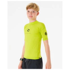 Rip Curl Boy's Corps S/S Rash Vest - Lycra -Wassersportgeschäft rip curl boys corps s s rash vest lycra detail 3