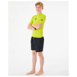 Rip Curl Boy's Corps S/S Rash Vest - Lycra -Wassersportgeschäft rip curl boys corps s s rash vest lycra detail 4