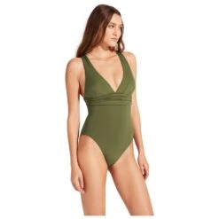 Seafolly Women's Collective Cross Back One Piece - Badeanzug -Wassersportgeschäft seafolly womens collective cross back one piece badeanzug bf detail 3