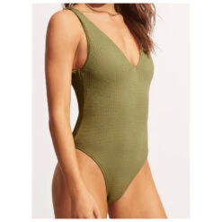 Seafolly Women's Sea Dive Deep V Neck One Piece - Badeanzug -Wassersportgeschäft seafolly womens sea dive deep v neck one piece badeanzug 1