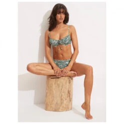 Seafolly Women's Wild At Heart Underwire Bra - Bikini-Top -Wassersportgeschäft seafolly womens wild at heart underwire bra bikini top detail 7